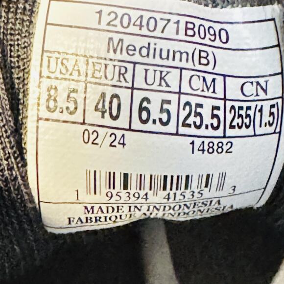 Brooks Shoes Womens 8.5 Black Ghost 15 Running Mesh Lace Up Athletic Sneakers - Picture 8 of 9